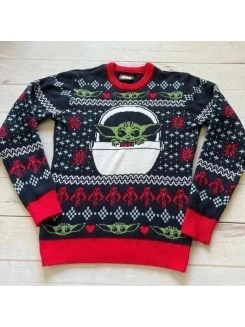 Star Wars Geeknet The Mandalorian Child Baby Yoda Ugly Holiday Unisex Sw…